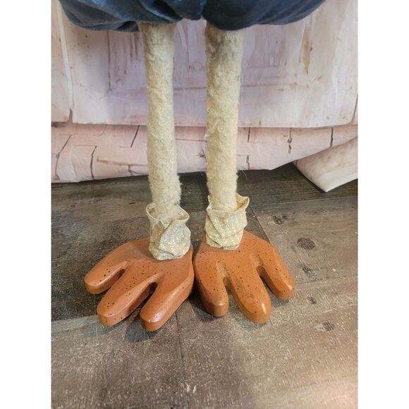 Tall Thanksgiving turkey plush Decor figure fall autumn - Picture 3 of 7